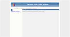 Desktop Screenshot of lagrandeharmonie.be